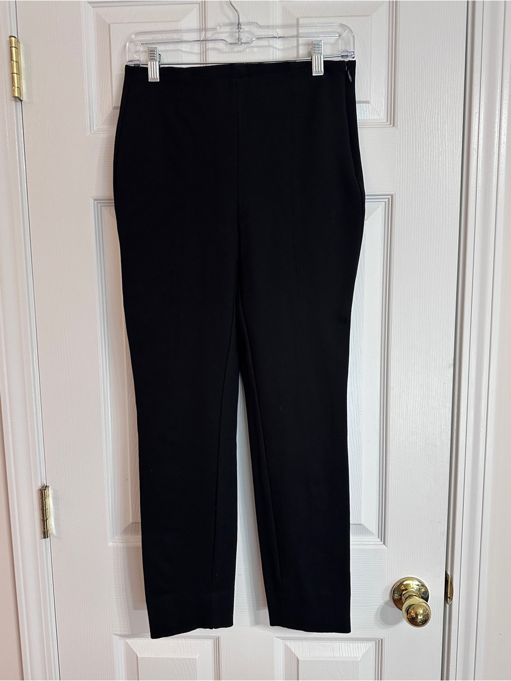 Quince Ultra-Stretch Ponte Pintuck Ankle Pants Size Medium